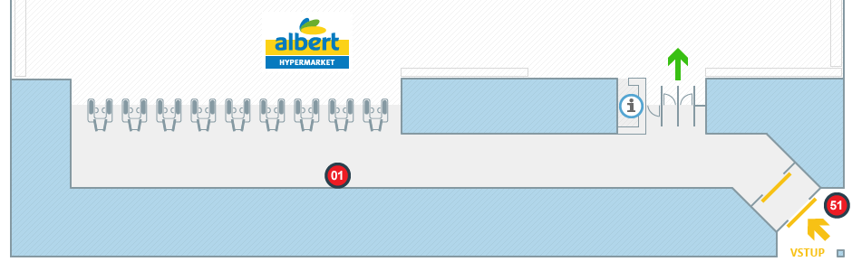 Albert hypermarket Chrudim