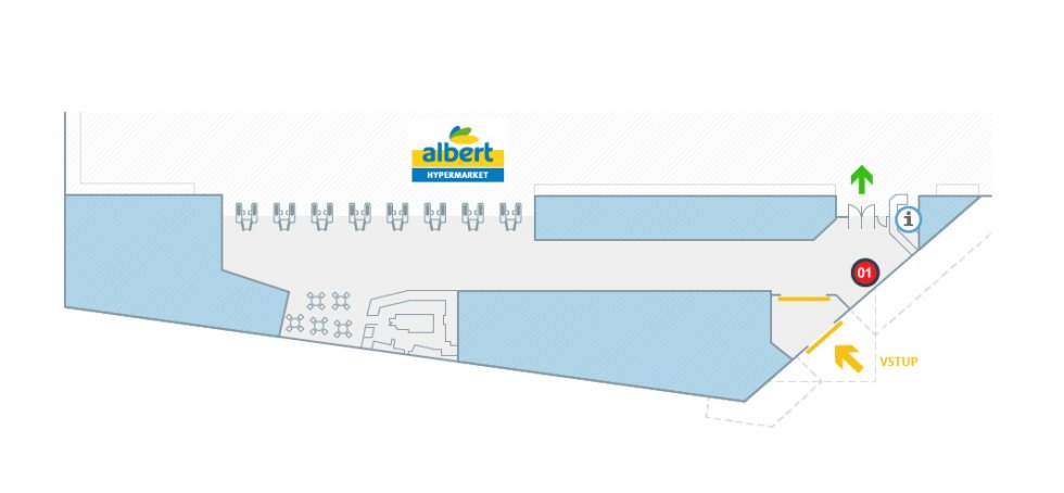Albert hypermarket Písek
