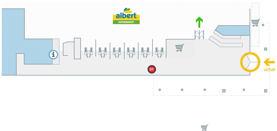 Albert hypermarket Bílina