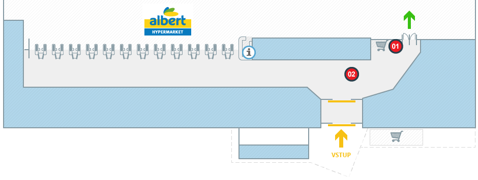 Albert hypermarket Ústí nad Labem