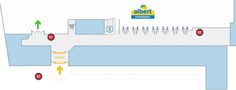 Albert hypermarket Vsetín