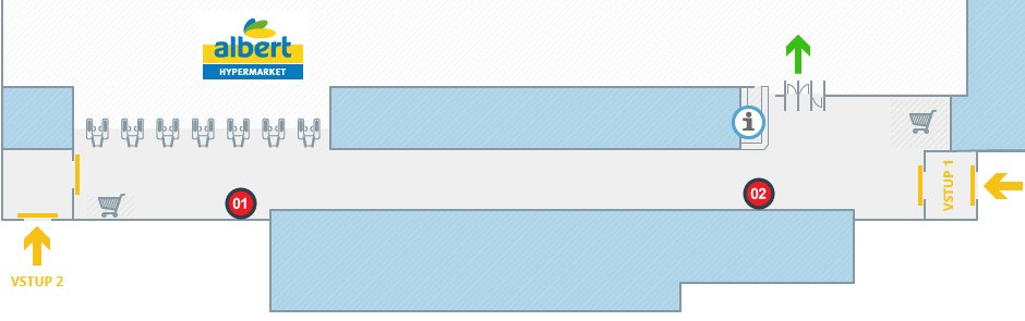 Albert hypermarket Plzeň