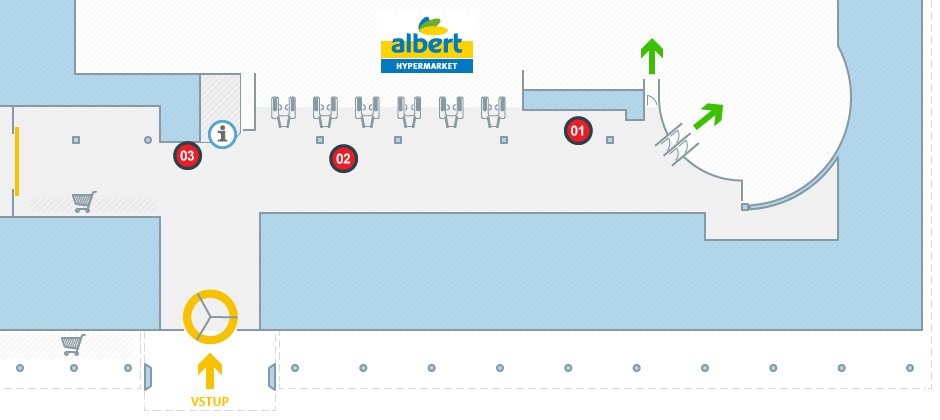 Albert hypermarket Litoměřice