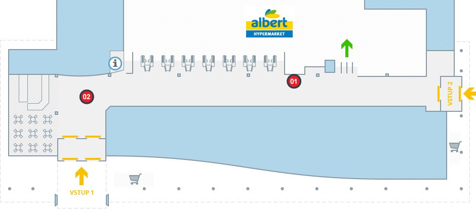 Albert hypermarket Staré Město