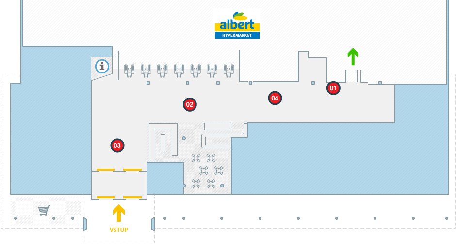 Albert hypermarket Znojmo, Brněnská